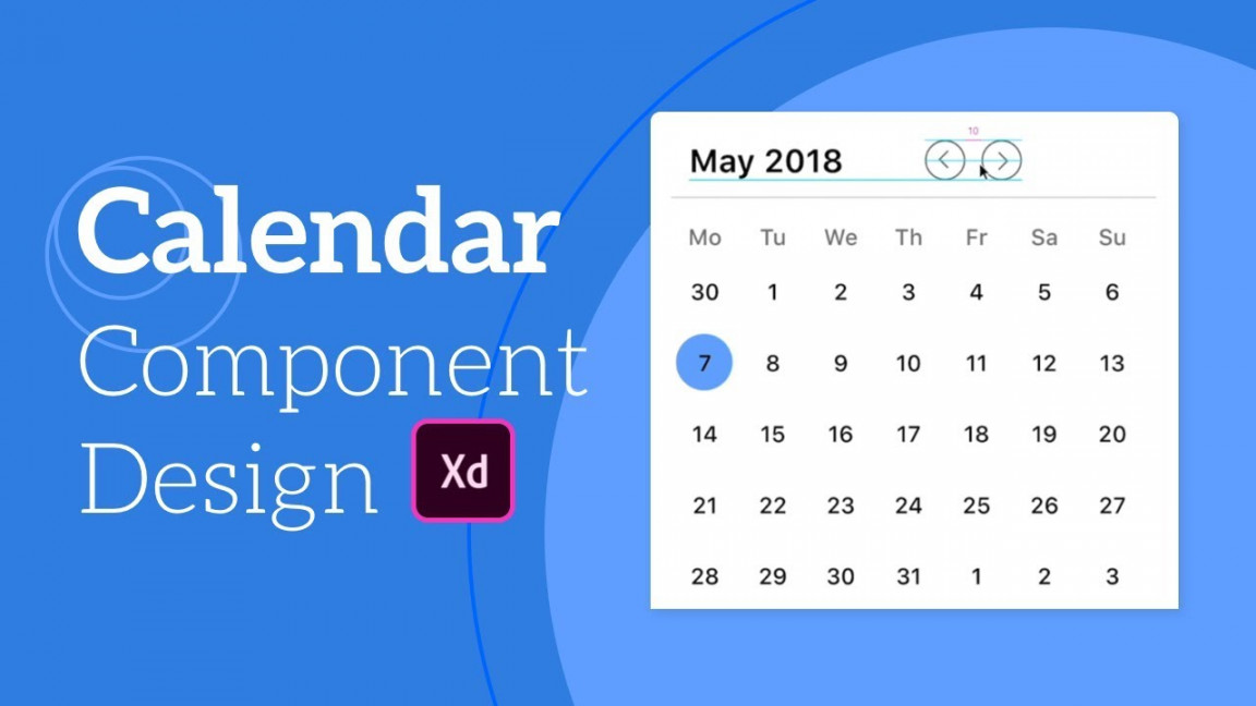 Adobe XD tutorial  How to design a calendar component