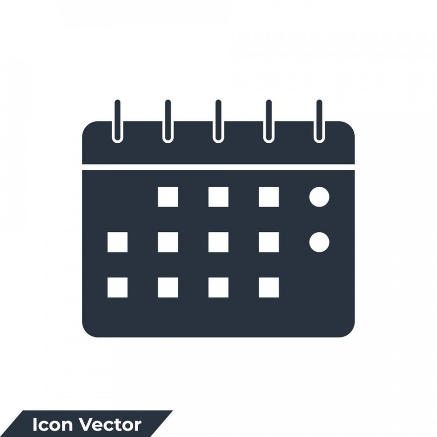 calendar icon logo vector illustration