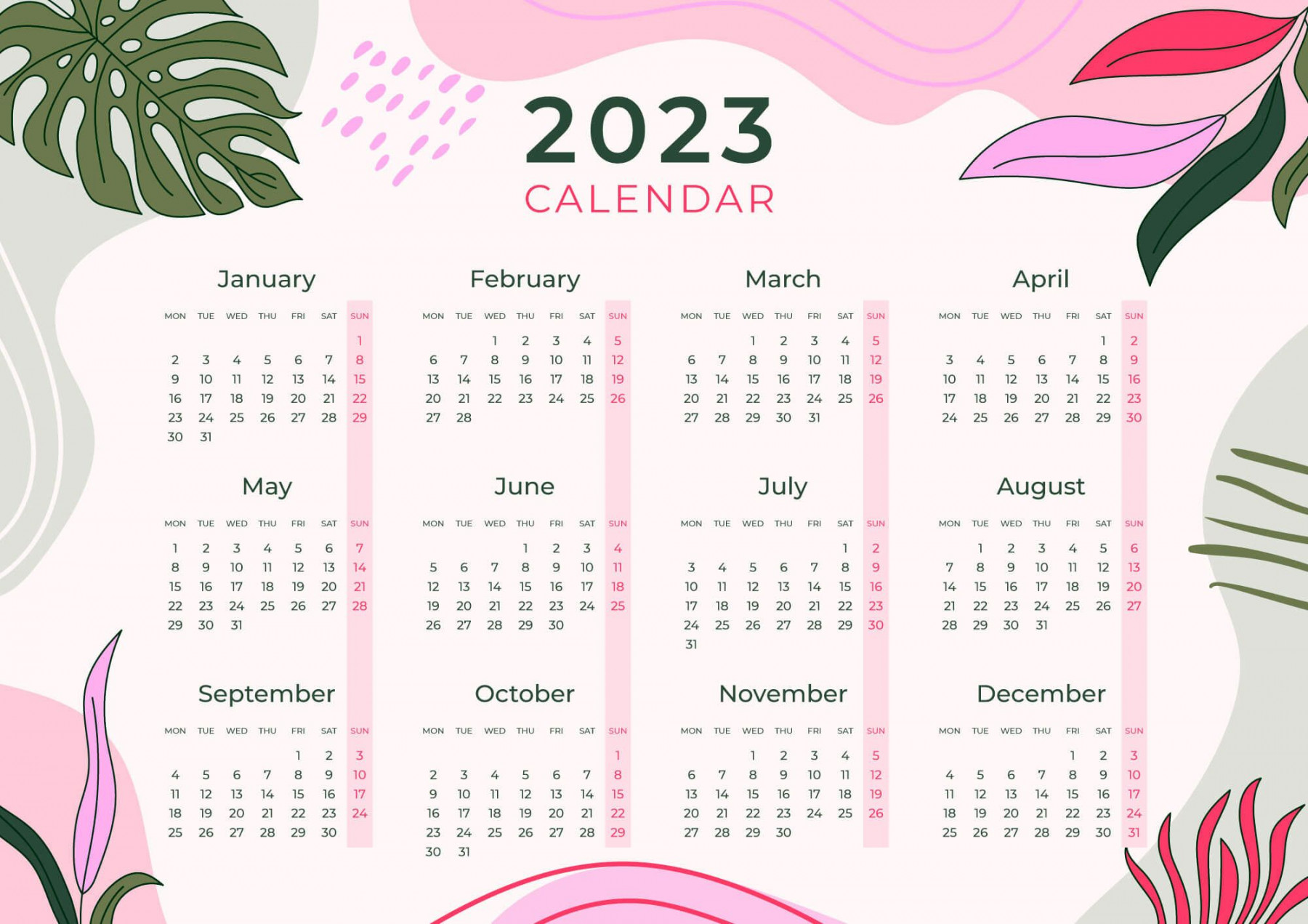 calendar vector background art template design  Calendar