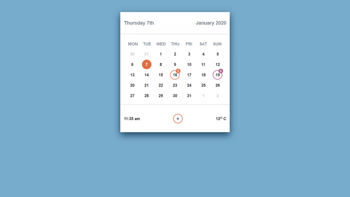CSS Calendars