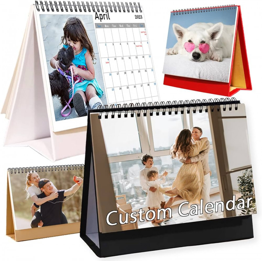Custom Desk Calendar / Personalized Calendar with Your Own Pictures   Months for Office HomSee more Custom Desk Calendar /
