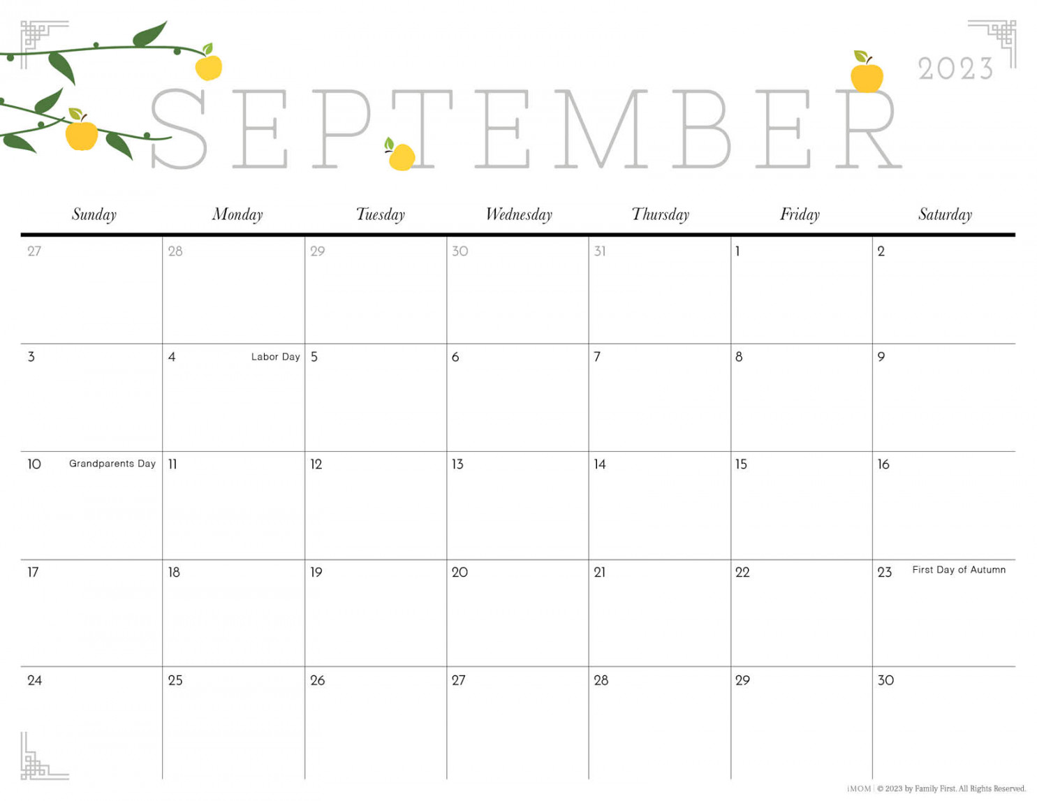 - Cute Printable Calendars for Moms - iMOM