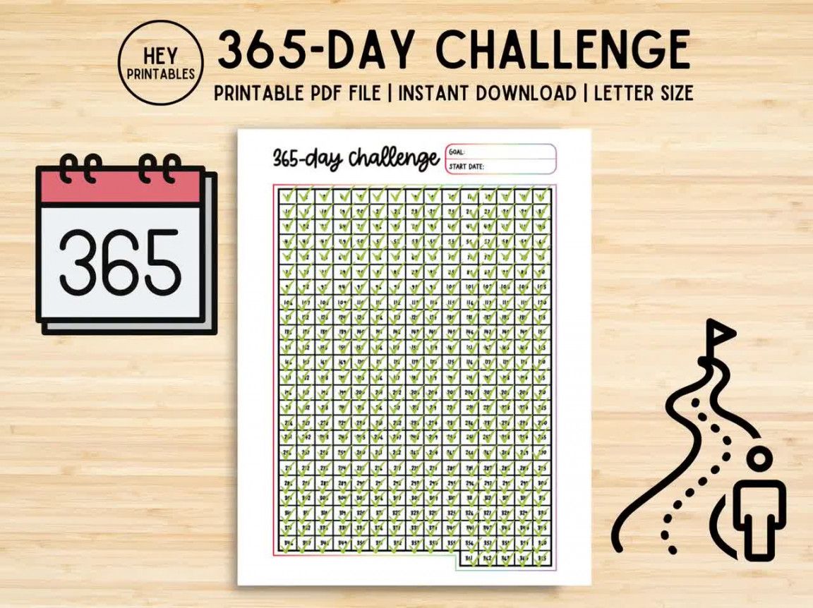 Day Challenge Printable, US Letter, Tracker Sheet, Habit, Exercise,  Activity, Productivity Page, Goal, Fitness Challenge, Planner Insert