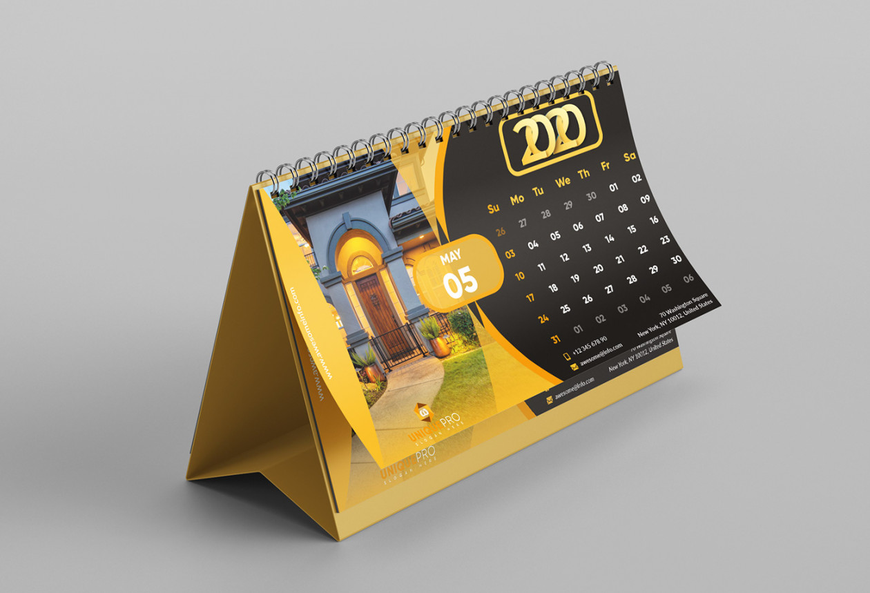 Desk Calendar Design Pack on Behance