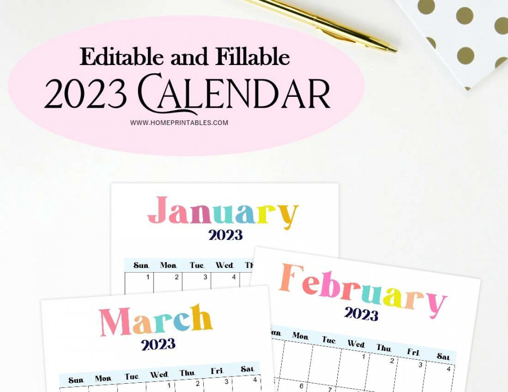Editable  Calendar Templates: FREE Download!