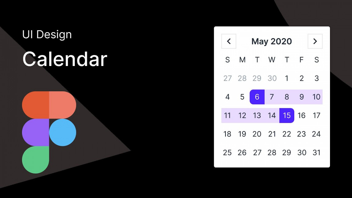 Figma : UI Design : Calendar