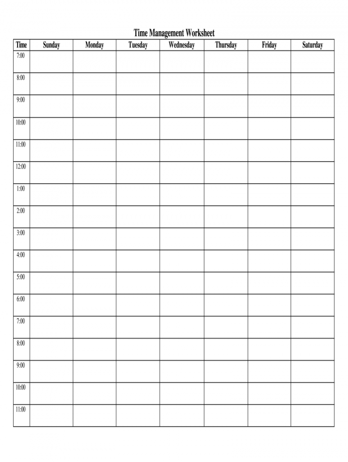 Fillable Weekly Schedule - Fill Online, Printable, Fillable, Blank