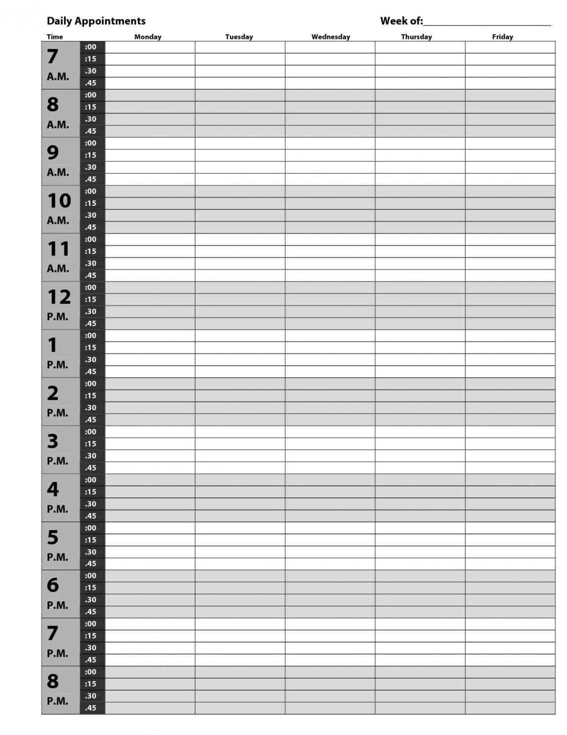 Free Printable  Minute Planner  Calendar printables