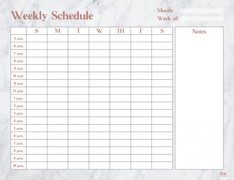 Hourly Planners -  FREE Printables  Printabulls