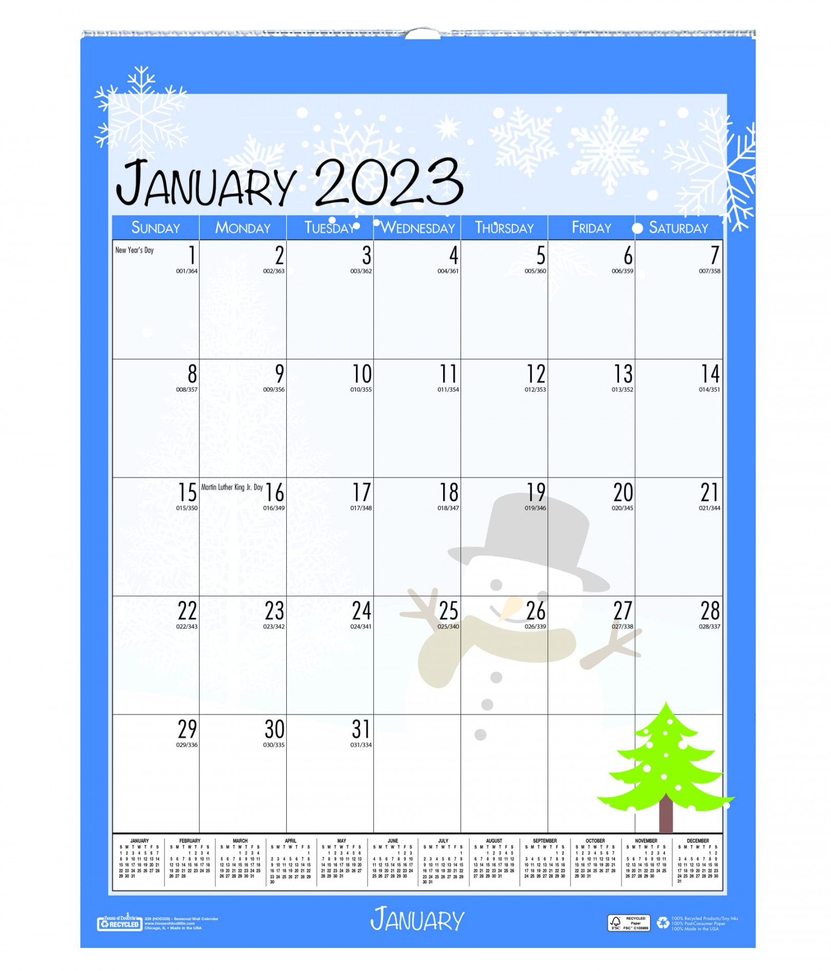 House of Doolittle  Monthly Wall Calendar, Seasonal,  x