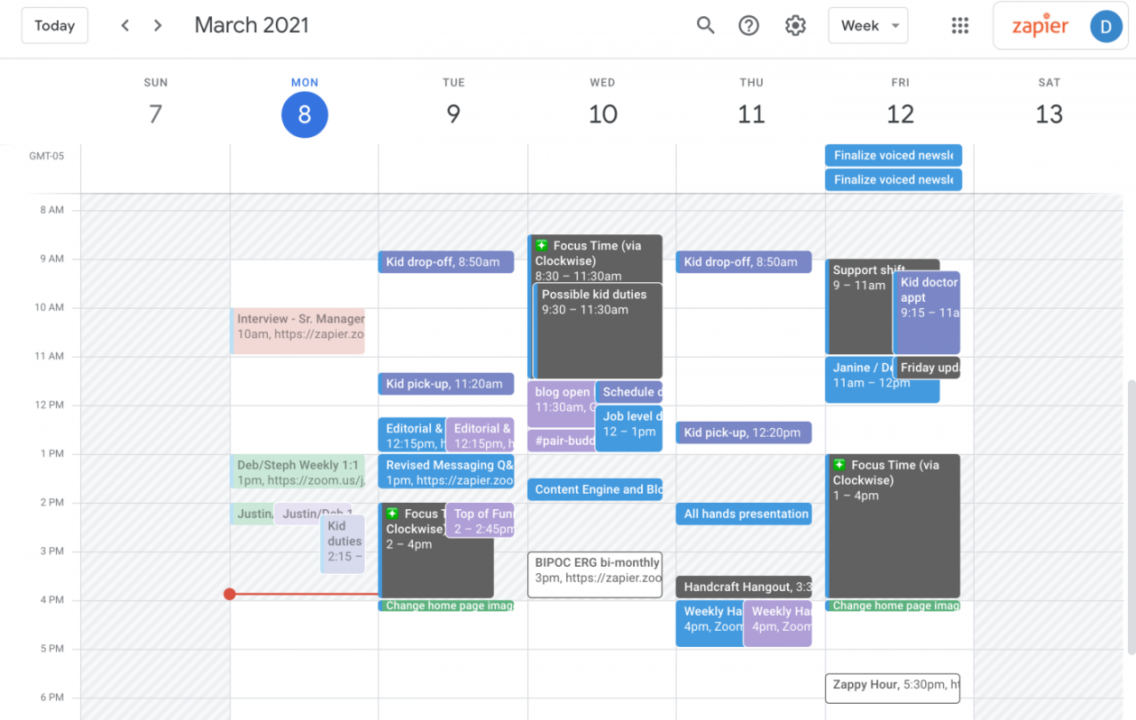 How to split your working hours in Google Calendar  Zapier