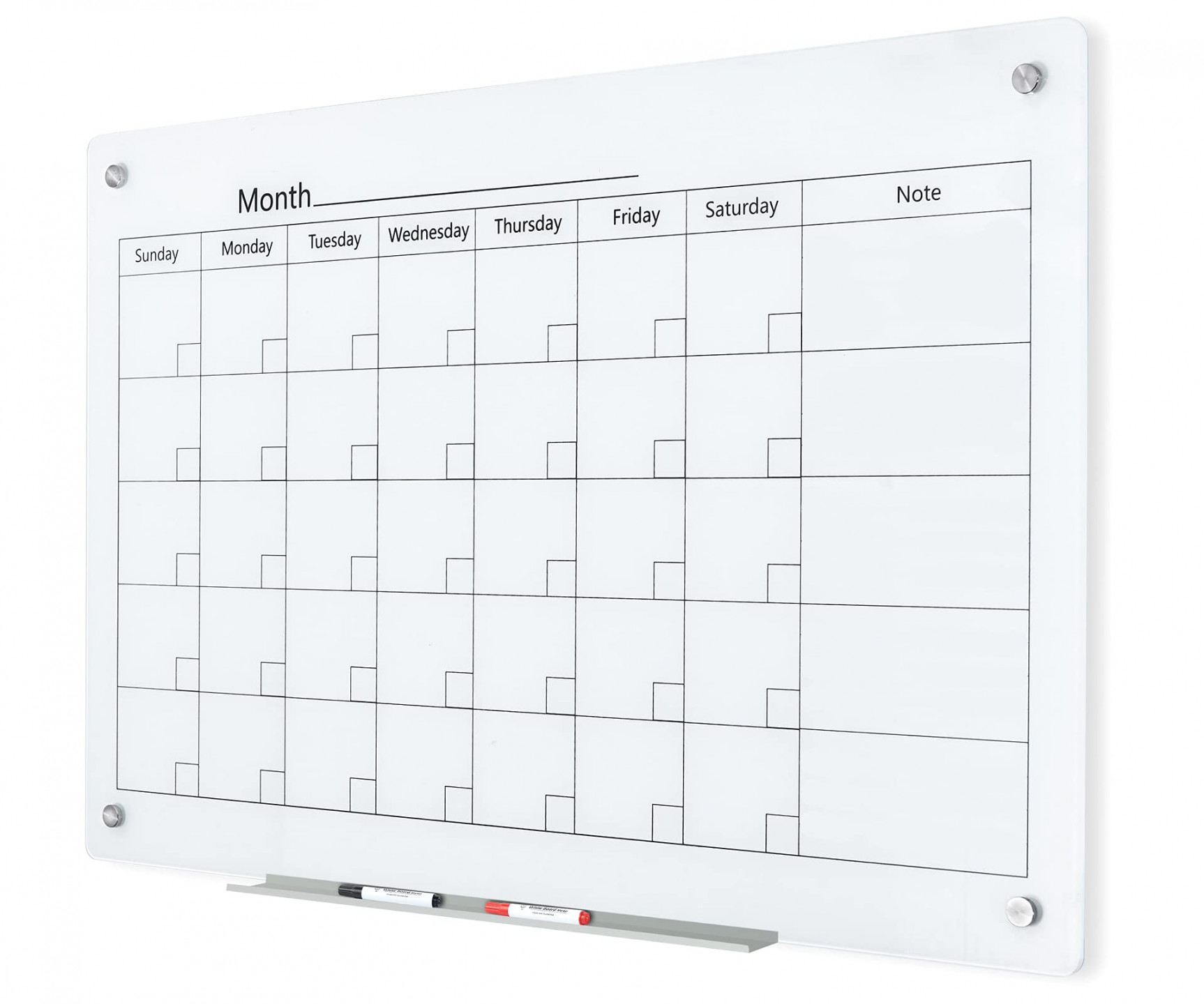 J&J worldwide Magnetic Whiteboard Calendar, 