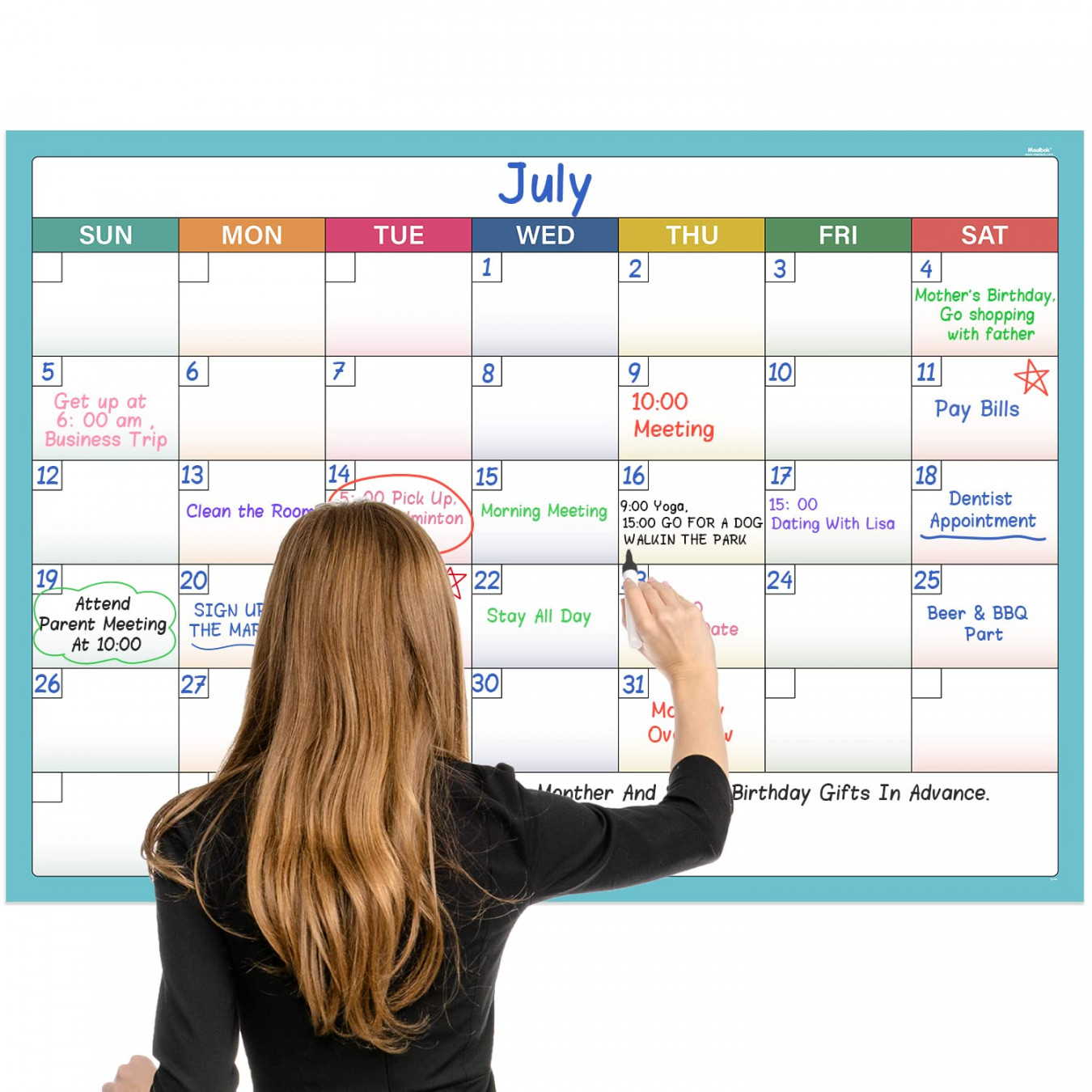 Large Dry Erase Calendar for Wall - Undated  Month Wall Calendar, " x  ", Erasable & Reusable LaSee more Large Dry Erase Calendar for Wall -