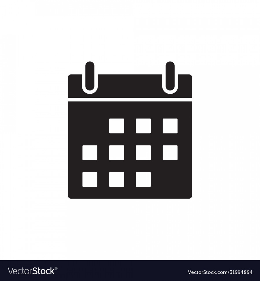 Modern calendar logo design Royalty Free Vector Image