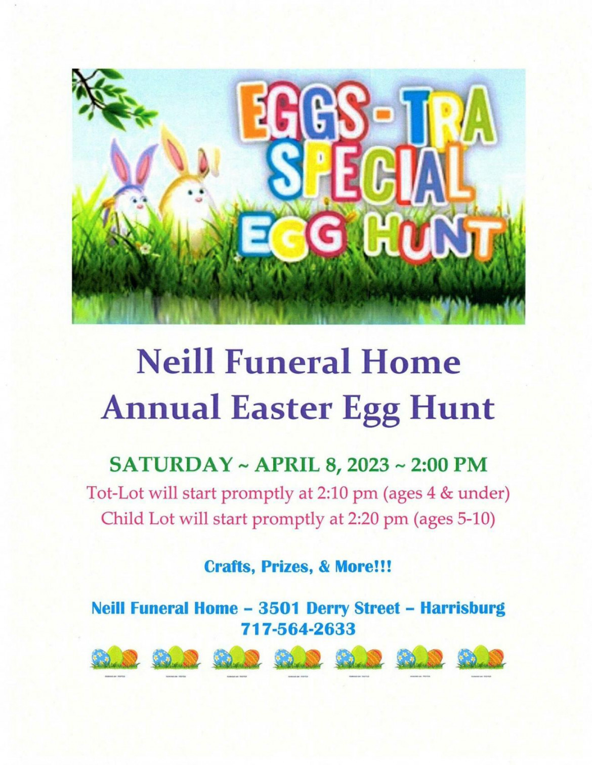 Neill Funeral Home Annual Easter Egg Hunt