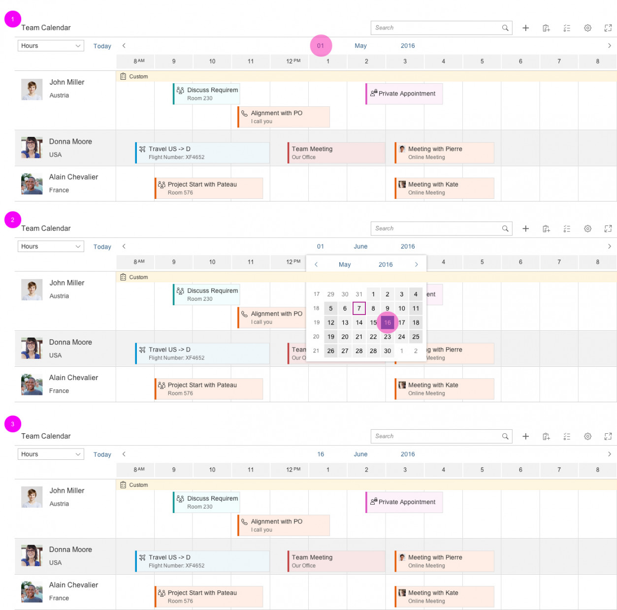 Planning Calendar  SAP Fiori for Web Design Guidelines