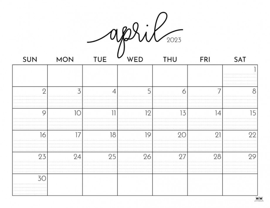 Printable-April--Calendar-  Print calendar, Free printable