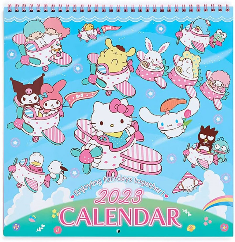 Sanrio  Sanrio Characters Wall Calendar,  Wall Hanging,  Months,  Age Advanced, Writing Space, Characters