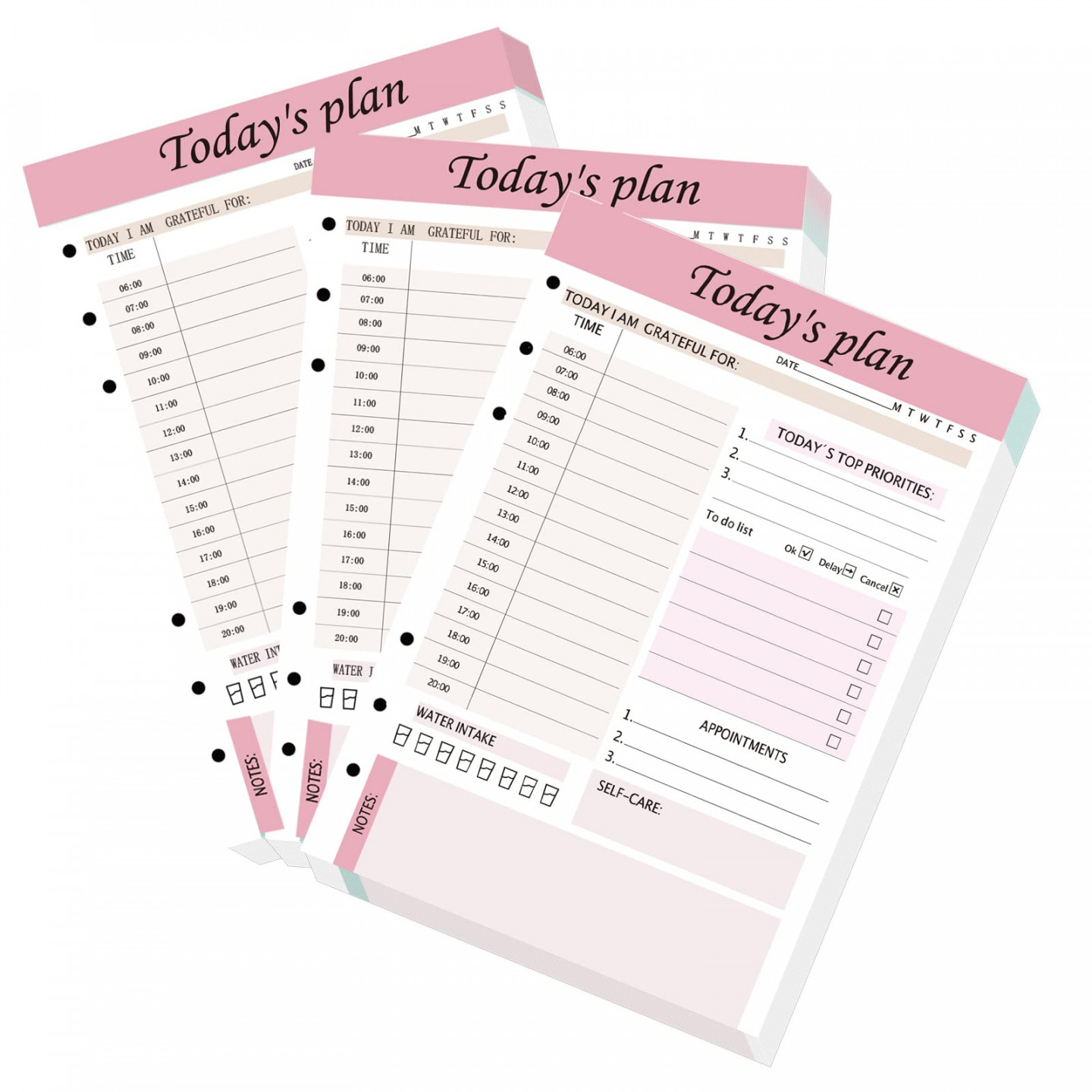 Undated Daily Planner Refill A Planner Inserts to Do List Notepad Daily  Binder Inner Page Calendar See more Undated Daily Planner Refill A  Planner