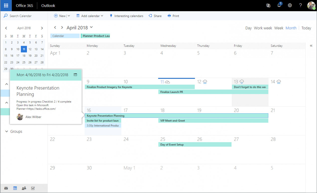 View Planner tasks on your Outlook calendar - Microsoft Community Hub