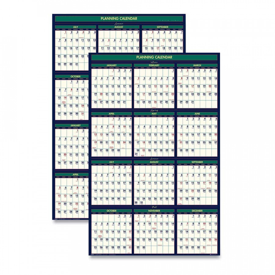 Wall Calendar:  Sheet, Planner Ruled
