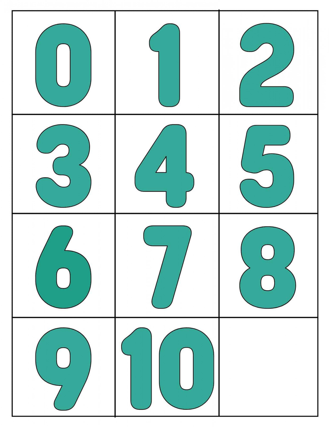 -1 Printable Numbers (Free Templates In All Sizes)