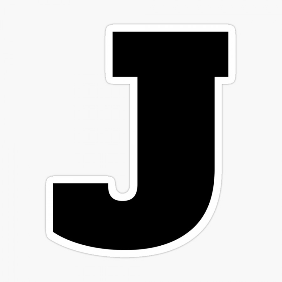 Alphabet J (Uppercase letter j), Letter J  Hardcover Journal