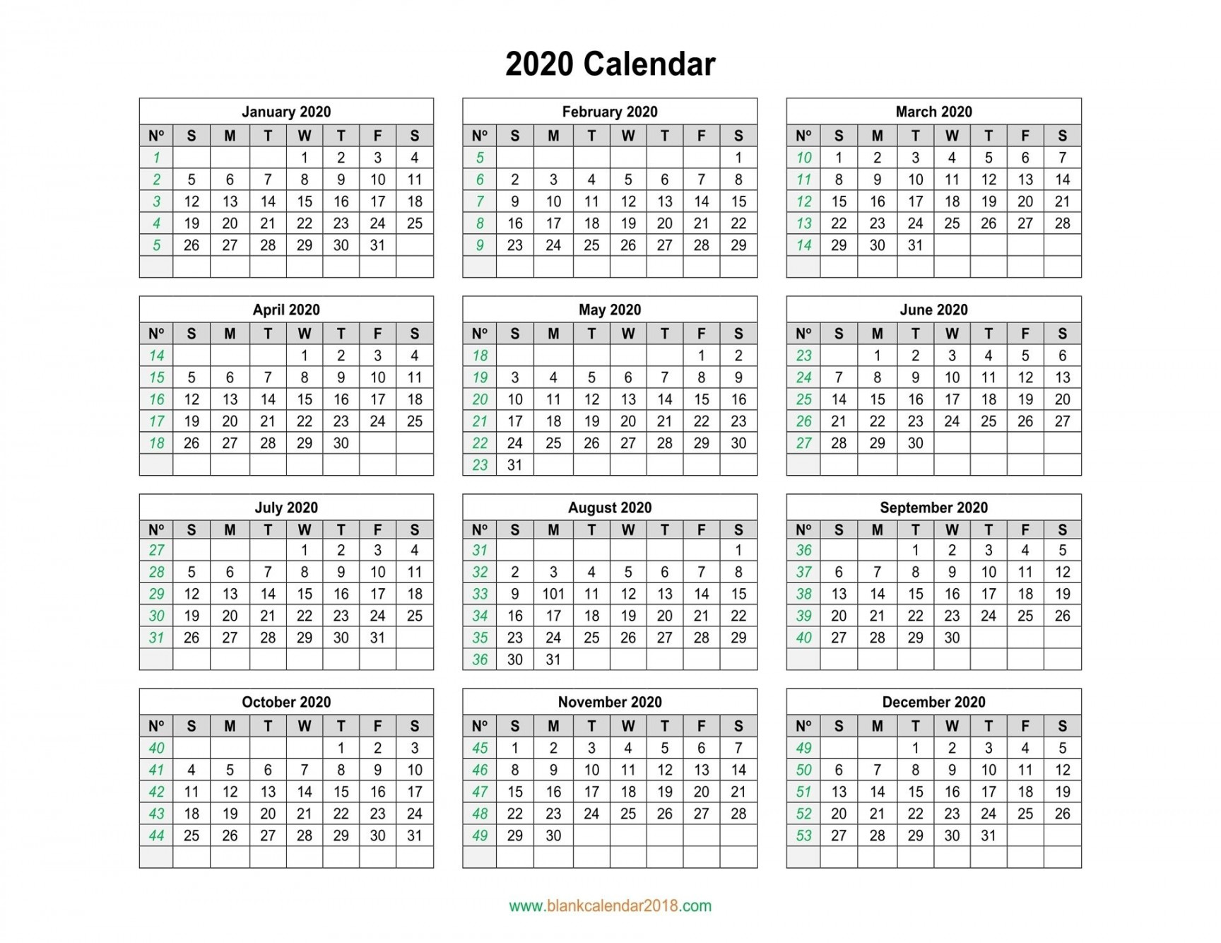 Dashing  Calendar With Days Numbered  Calendar template