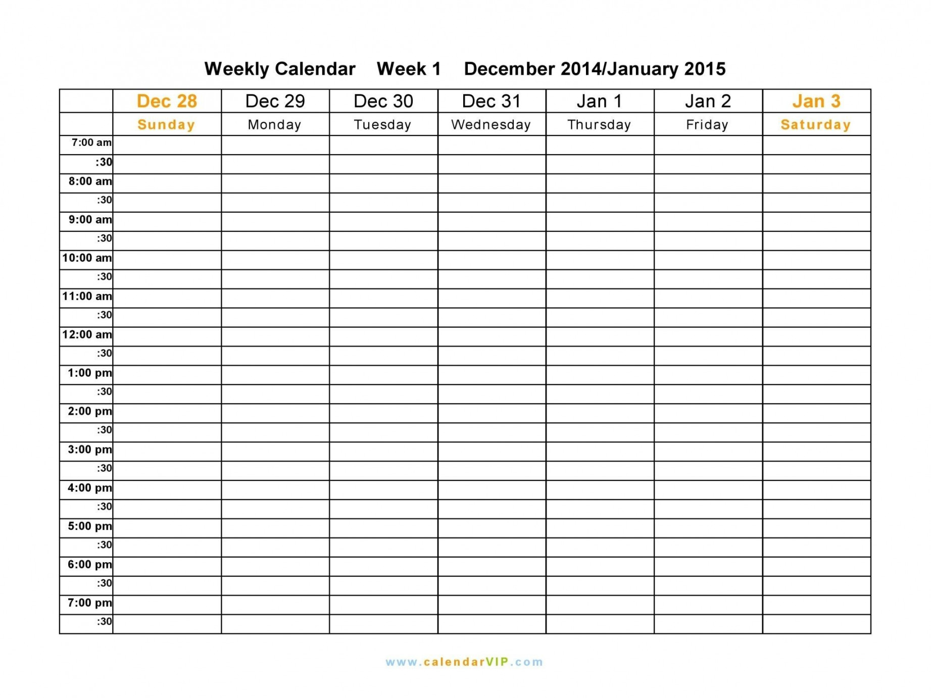 Impressive Free Monthly Calendar Checklist Template  Daily