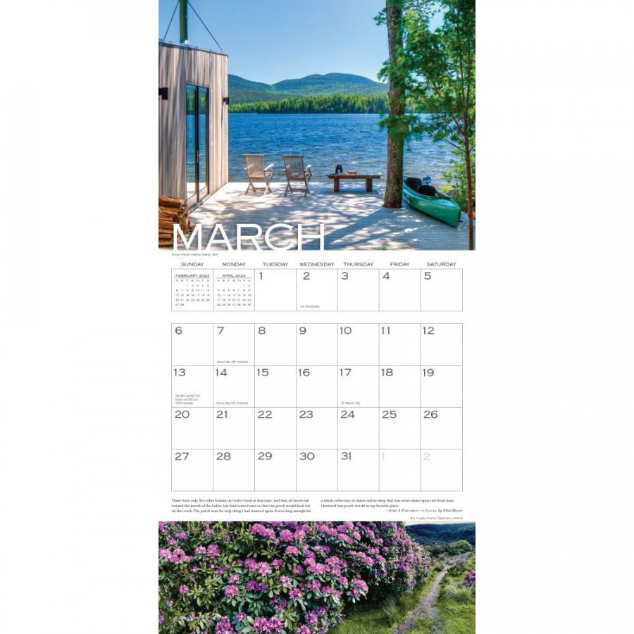 Out on the Porch Wall Calendar  : A Year of Front-Row Seats to Fabulous  Views (Calendar)