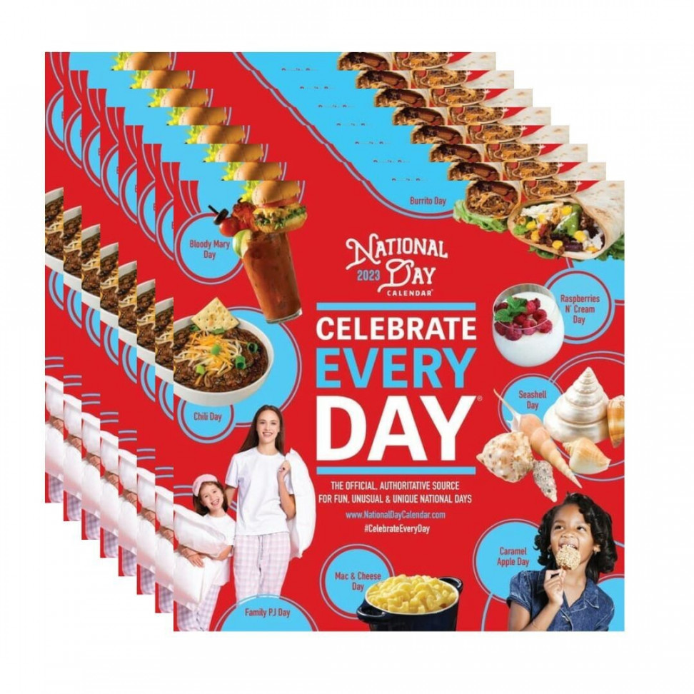 -Pack  Official Celebrate Every Day National Day Wall Calendar