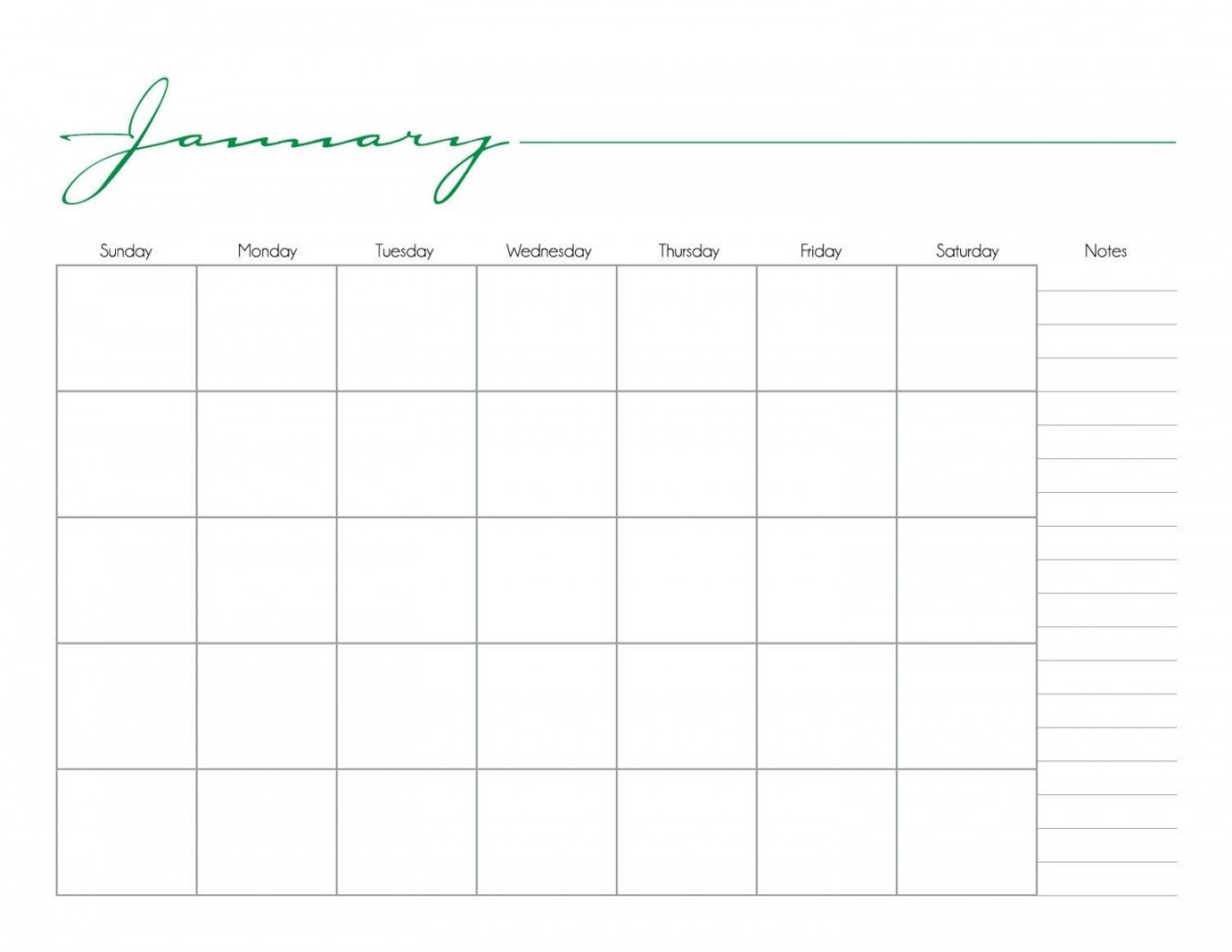 Remarkable Printable Calendar With No Dates  Blank calendar