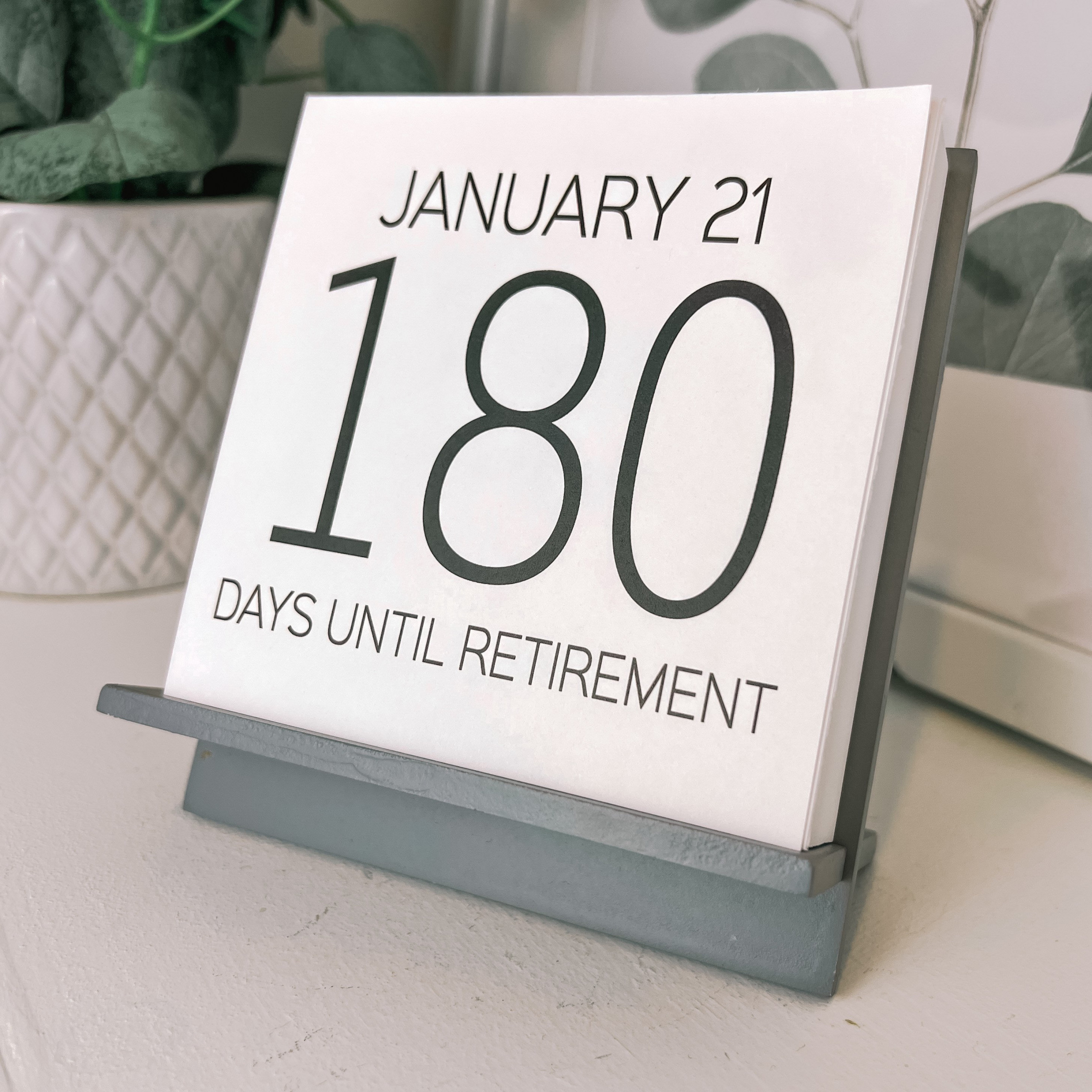 Retirement Countdown Calendar Custom Retiring Gift for - Etsy