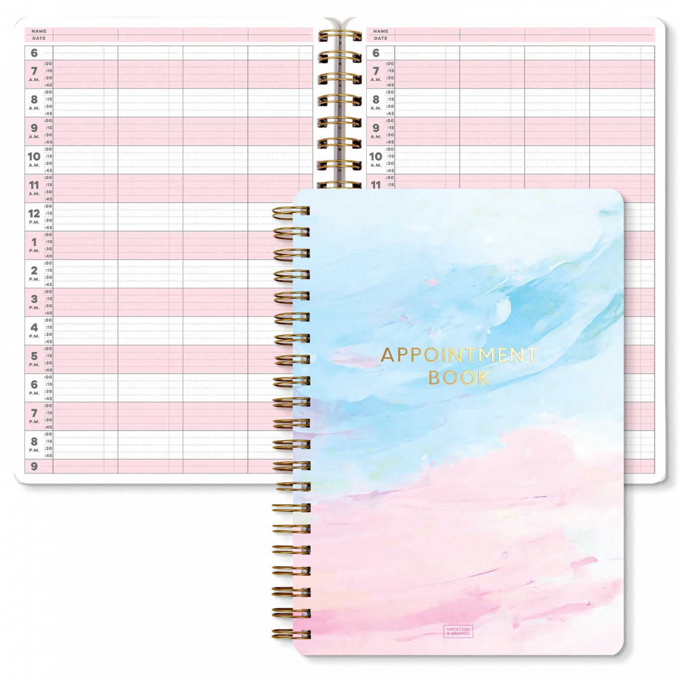 S&O Appointment Book with  Minute Slots - Daily Hourly Planner AM to PM  - Salon Appointment BookSee more S&O Appointment Book with  Minute