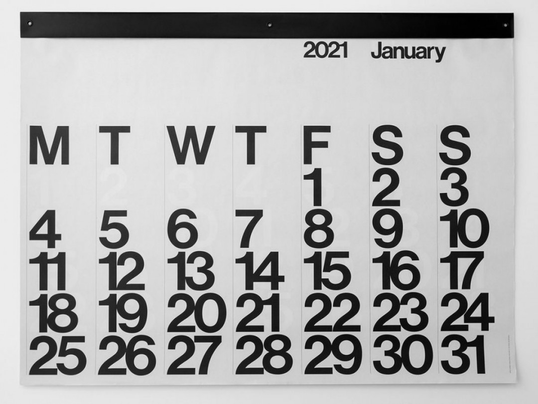 Stendig Wall Calendar - COOL HUNTING®