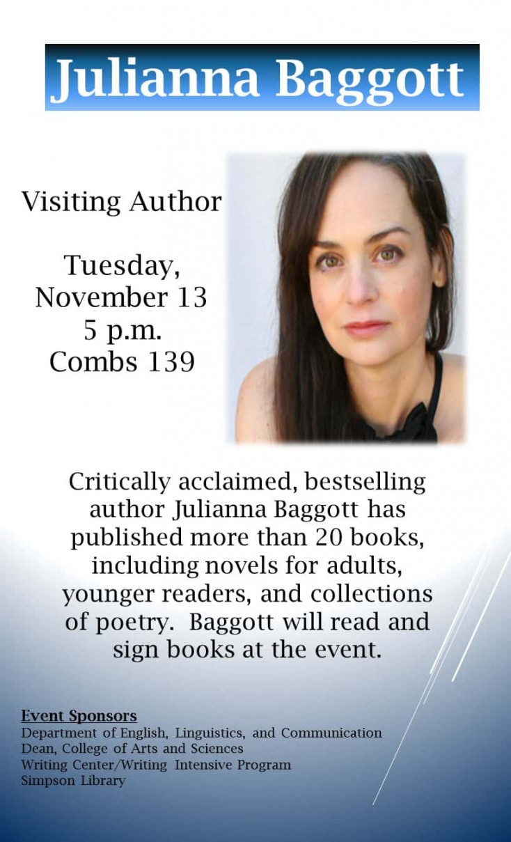 Visiting Author: Julianna Baggott  B