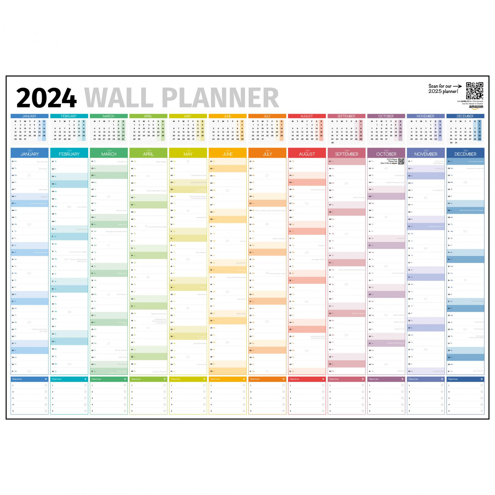 Wall Planner  – Extra Large  x in Full Year Planner Wall Calendar –   School Planner For TeSee more Wall Planner  – Extra Large  x