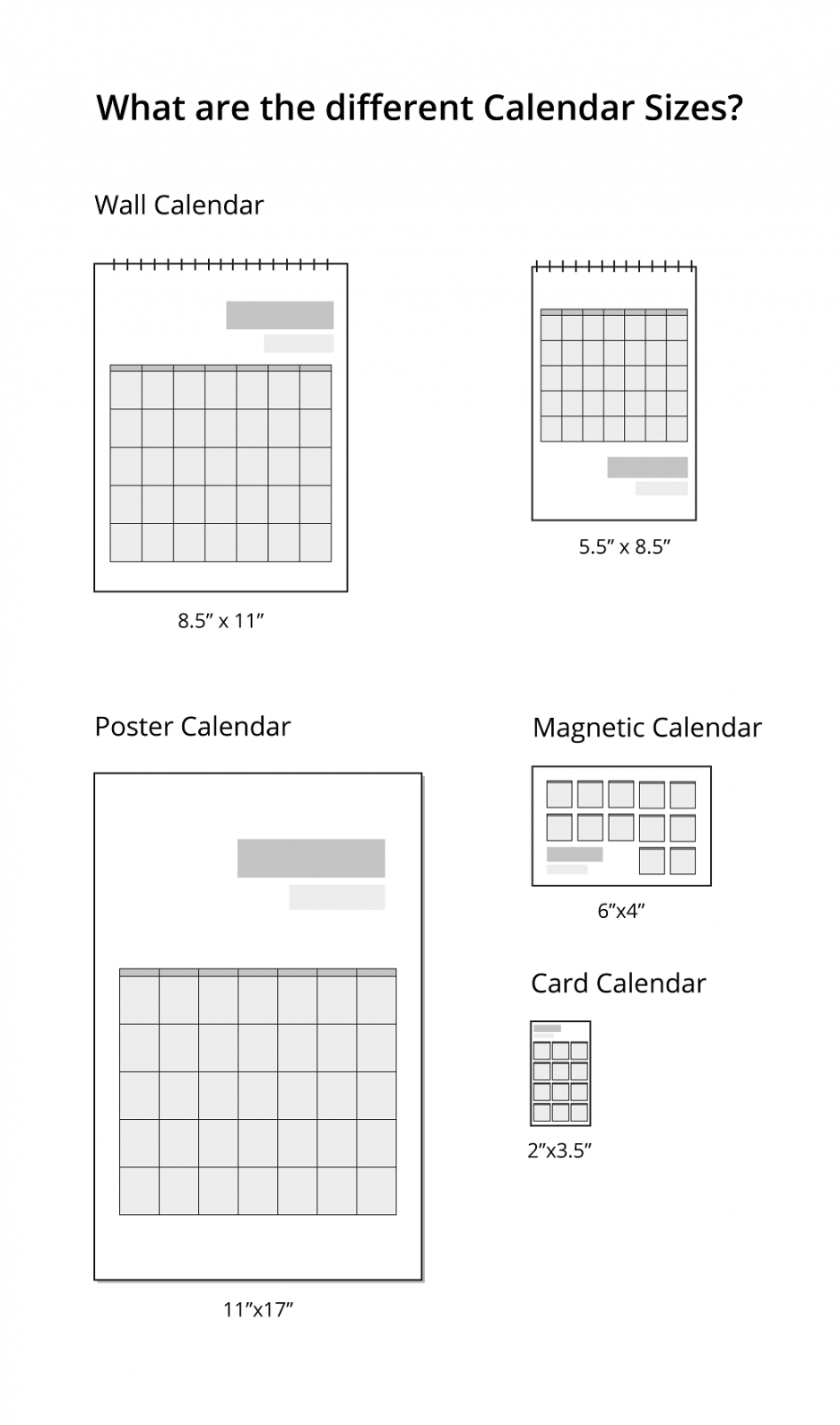 What Are the Different Calendar Sizes?  UPrinting