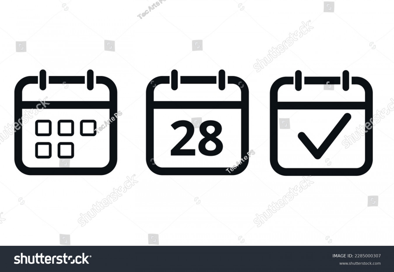 ,  Day Calendar Icon Images, Stock Photos, D objects
