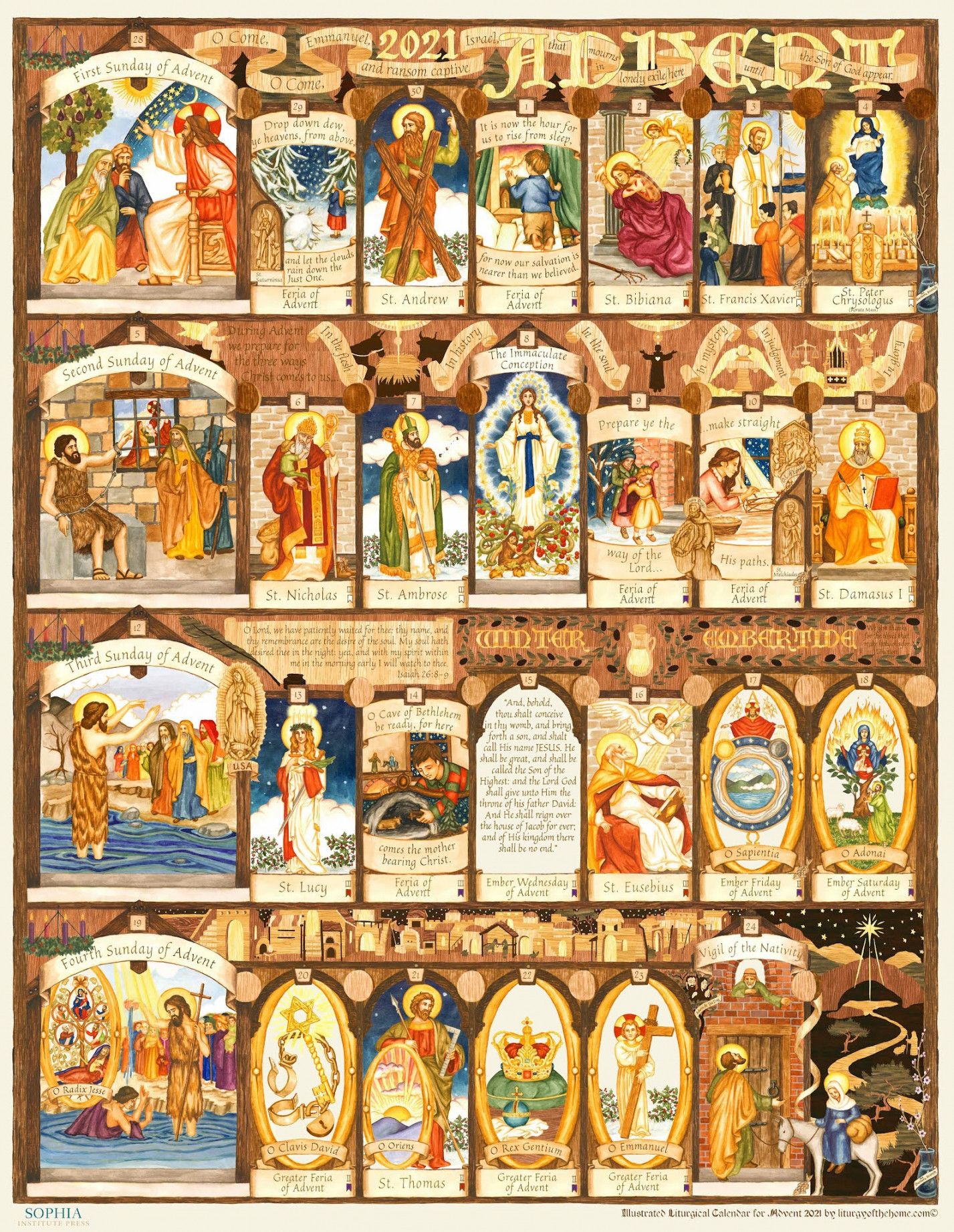 Illustrated Liturgical Year Calendar for Children ~ Liturgical