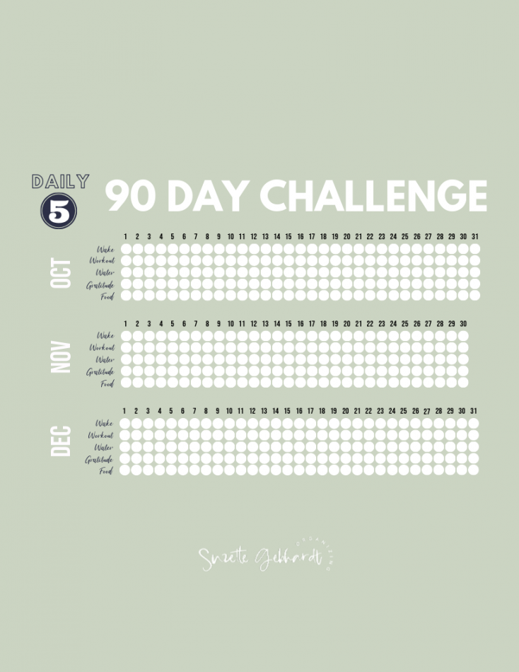 Last  Days Challenge: Free Printable Tracker - Suzette Gebhardt