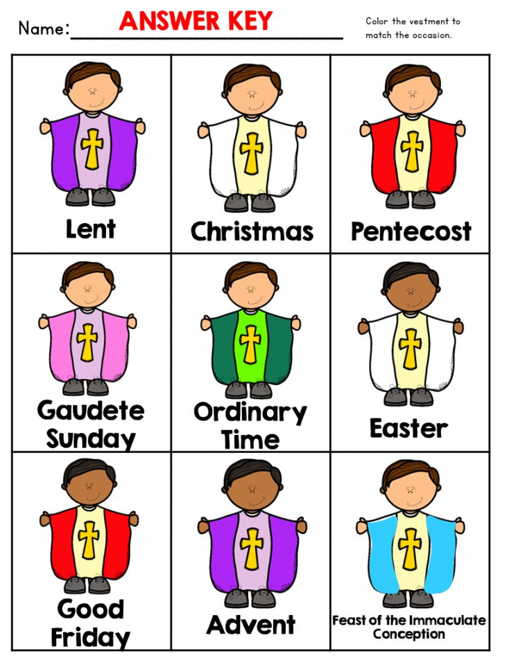 Liturgical Colors, Priest Vestments