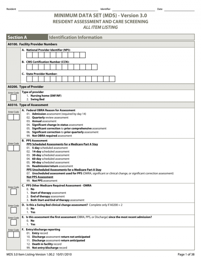 Mds   Blank Form - Fill Online, Printable, Fillable, Blank