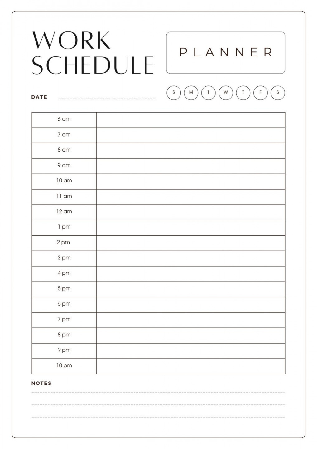 Free custom printable work schedule planner templates  Canva