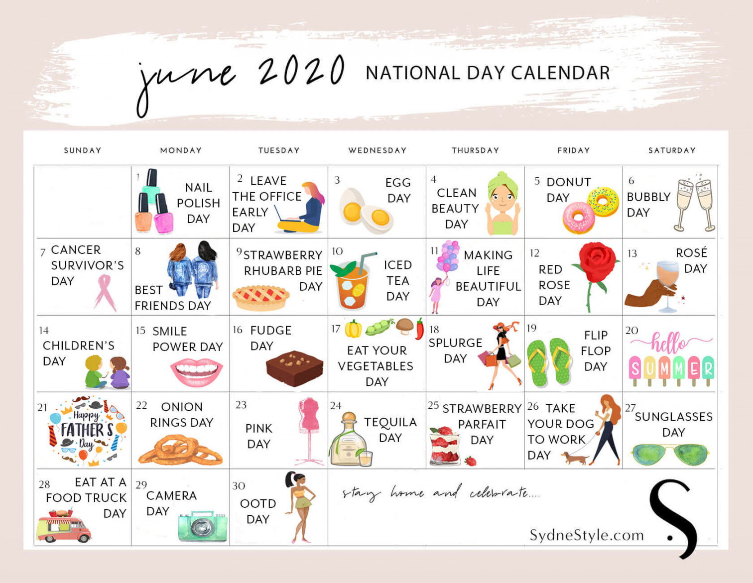 June National Days to Celebrate at Home - Sydne Style