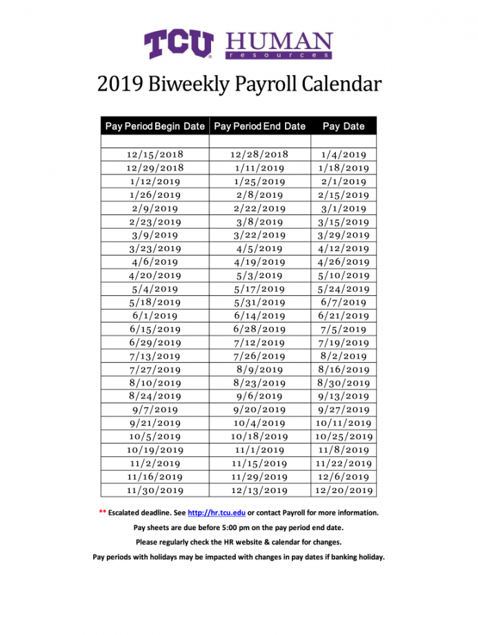 Biweekly Payroll Calendar Generator - Fill Online, Printable