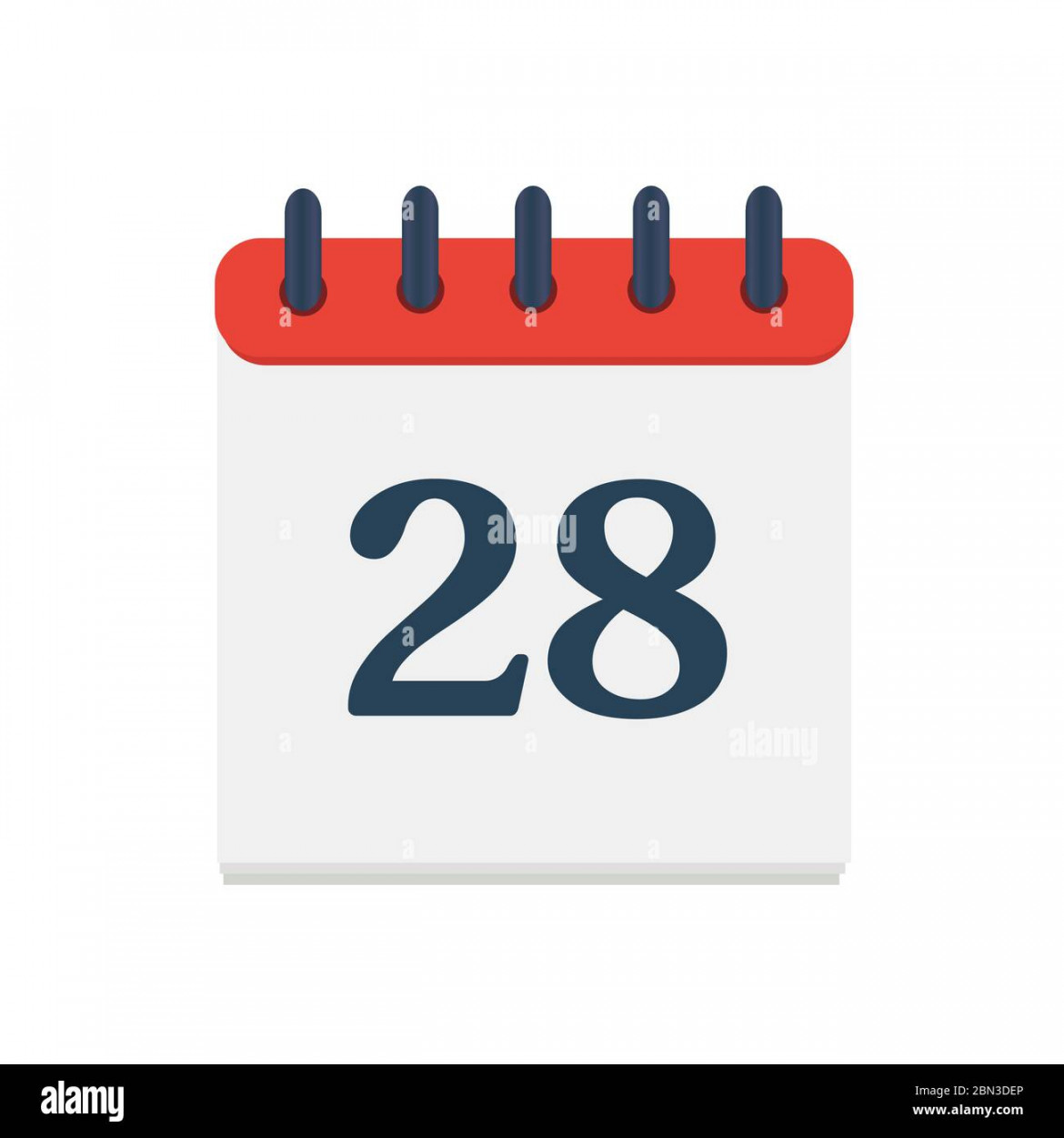 Calendar icon with date  day month