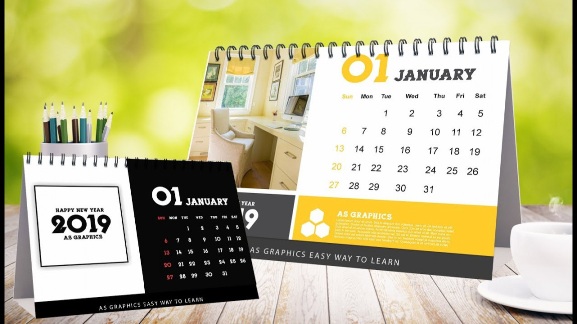 Desk Calendars Design in - CorelDraw x