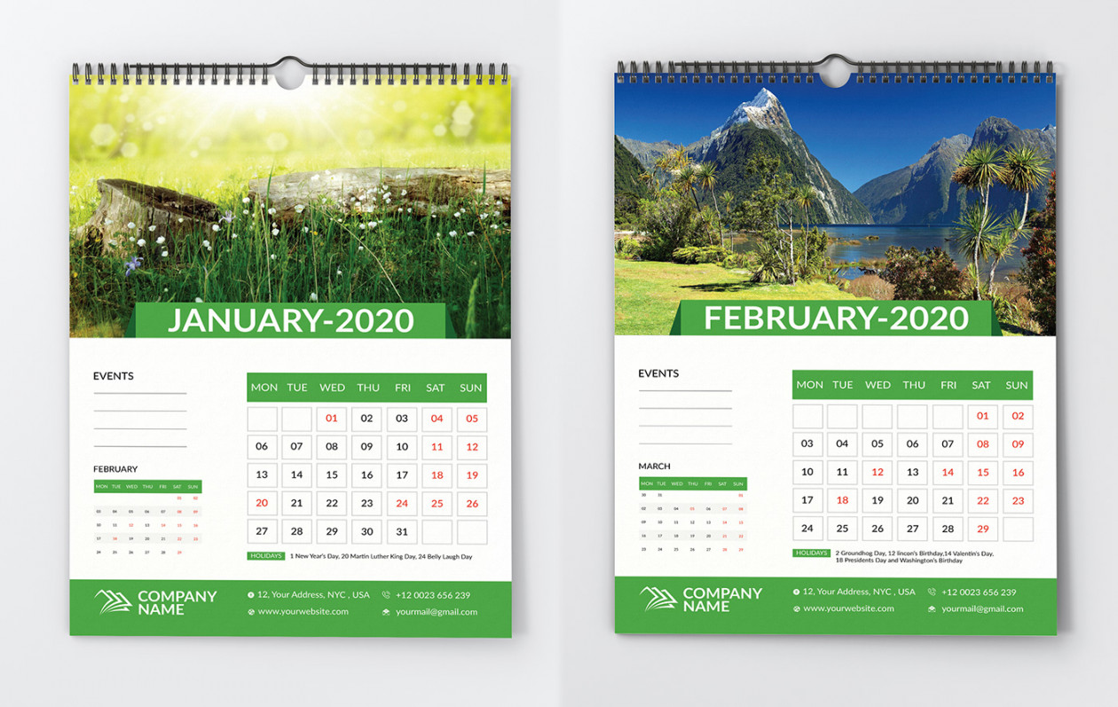 Free Calendar Design Download :: Behance