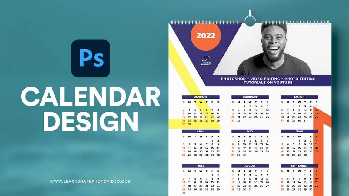 How to Design a  Calendar in Photoshop - How to Use Adobe Photoshop  (Part )